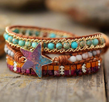 Walk of Fame Jasper Wrap Bracelet-Your Soul Place